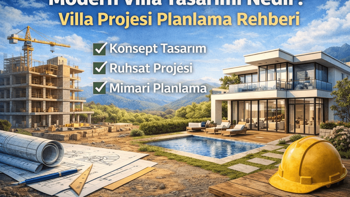Altay Aksoy Modern Villa Projesi Planlama Süreci
