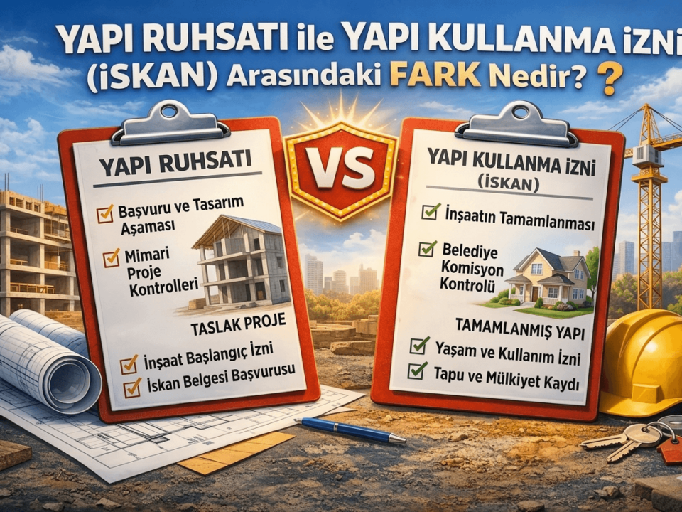 Yapı Ruhsatı ile Yapı Kullanma İzni (İskan) Arasındaki Fark Nedir